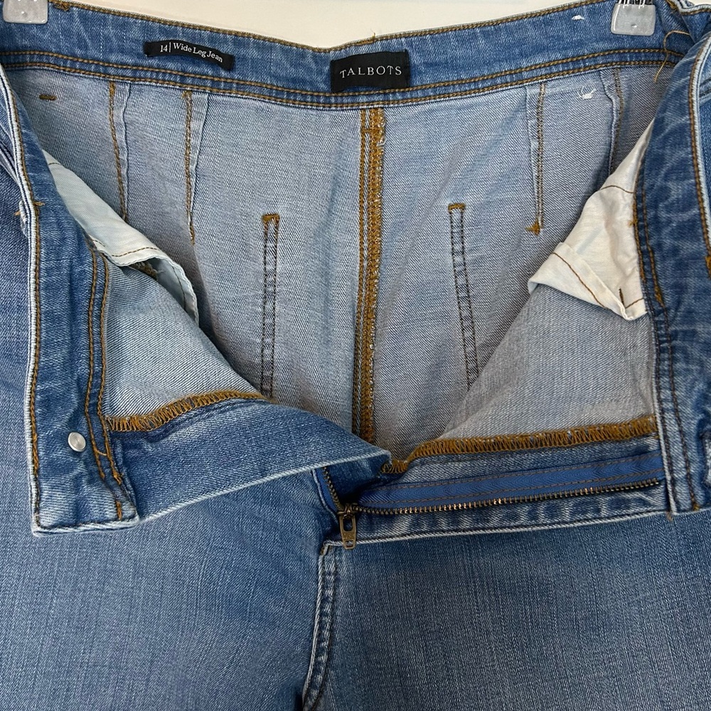 TALBOTS High Rise Wide Leg Jeans - Picture 3 of 5